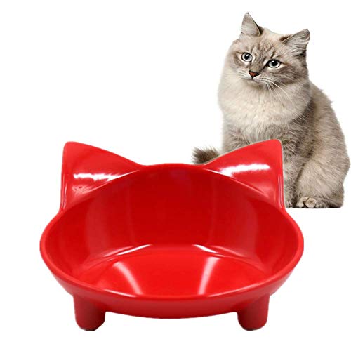 Futternapf Katze Katzennapf rutschfest Hundenapf Hundenahrungsmittelschüssel Rosa Hundenapf Hundenäpfe Medium Hundeschalen Und -schüsseln red von Rysmliuhan Shop