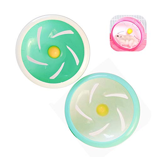 Hamster laufrad laufrad Hamster Hamster Große Hamster Ball Hamster übung Ball Stille Hamster Rad Hamster stille Rad Hamster Rad stille Spinner 14cm,singleroundgreen von Rysmliuhan Shop