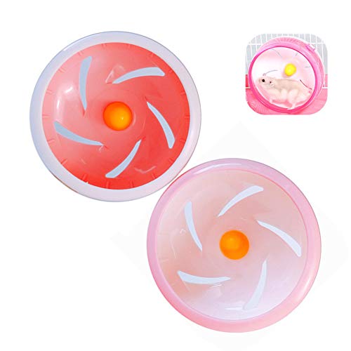 Hamster laufrad laufrad Hamster Hamster Große Hamster Ball Hamster übung Ball Stille Hamster Rad Hamster stille Rad Hamster Rad stille Spinner 14cm,singleroundpink von Rysmliuhan Shop