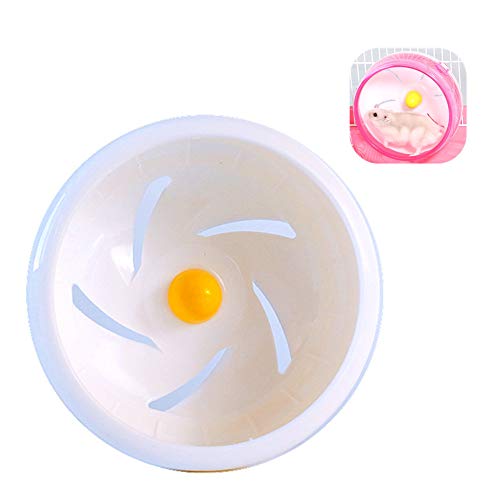 Hamster laufrad laufrad Hamster Hamster Große Hamster Ball Hamster übung Ball Stille Hamster Rad Hamster stille Rad Hamster Rad stille Spinner 14cm,singleroundwhite von Rysmliuhan Shop