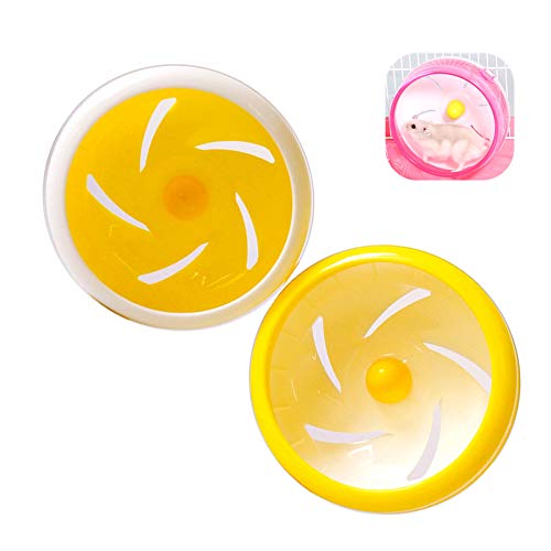 Hamster laufrad laufrad Hamster Hamster Große Hamster Ball Hamster übung Ball Stille Hamster Rad Hamster stille Rad Hamster Rad stille Spinner 18cm,singleroundyellow von Rysmliuhan Shop