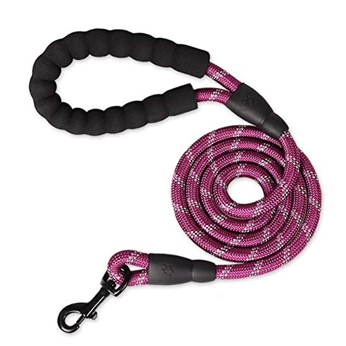 Hunde Leine Hundeleine Leine für große Hunde Seil Hund führen Anti-Pull-Hundeleine Hund führt stark Hundetraining Lead Hundeleine für kleine Hunde Purple,10mm-150cm von Rysmliuhan Shop