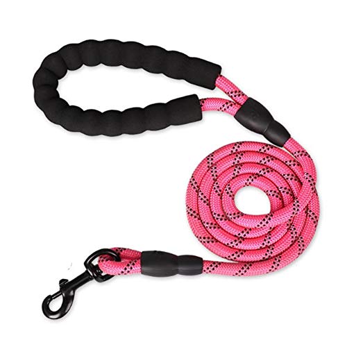 Hunde Leine Hundeleine Leine für große Hunde Seil Hund führen Anti-Pull-Hundeleine Hund führt stark Hundetraining Lead Hundeleine für kleine Hunde pink,10mm-120cm von Rysmliuhan Shop