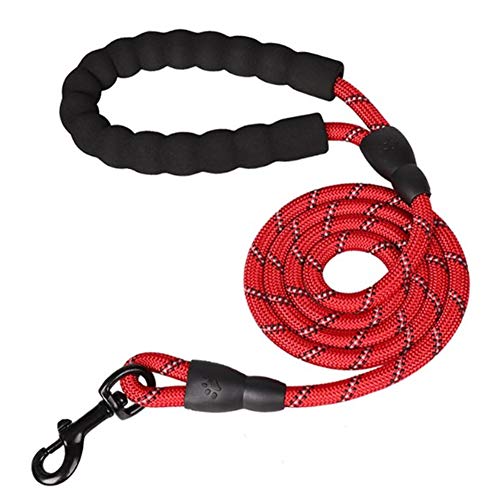 Hunde Leine Hundeleine Leine für große Hunde Seil Hund führen Anti-Pull-Hundeleine Hund führt stark Hundetraining Lead Hundeleine für kleine Hunde red,12mm-120cm von Rysmliuhan Shop