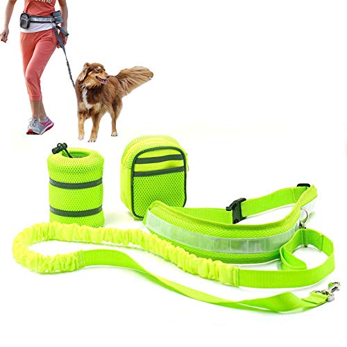 Hundeleine Große Hunde Joggingleine Hunde Hundegürtel Hand Free Dog Walking Belt Anti-Pull-Hundeleine Trainingsleitung für Hunde Green von Rysmliuhan Shop