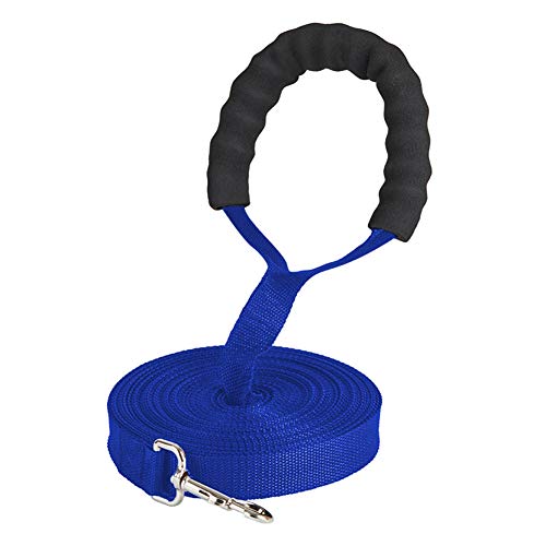 Hundeleine Laufleine Für Hunde Hund führt Rutschseil Hundeleine für kleine Hunde Hund führt stark Anti-Pull-Hundeleine Hundetraining Lead Blue,20m von Rysmliuhan Shop