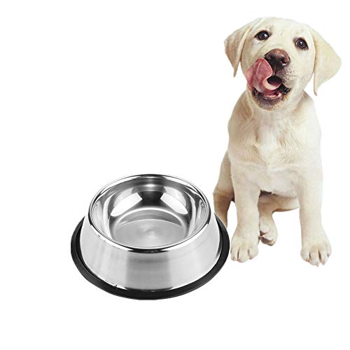 Hundenapf Edelstahl rutschfest Katzennapf Hundenapf Edelstahl Metall Hundenäpfe Große Hundenapf Hundenahrungsmittelschüssel Futternäpfe Für Hunde a,30cm von Rysmliuhan Shop