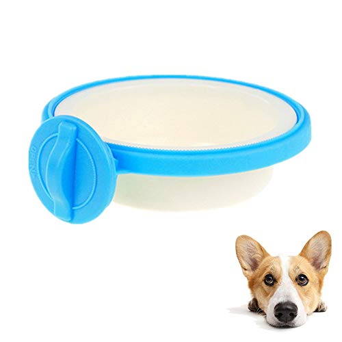 Hundenapf Hundenapf Höhenverstellbar Katzenfutter Schüssel Große Hundenapf Hundenäpfe Medium Hundenäpfe rutschfest Rosa Hundenapf Hundekäfig Bowl Blue,l von Rysmliuhan Shop