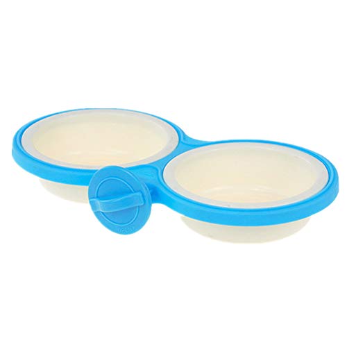 Hundenapf Hundenapf Höhenverstellbar Katzenfutter Schüssel Große Hundenapf Hundenäpfe Medium Hundenäpfe rutschfest Rosa Hundenapf Hundekäfig Bowl Twin-Blue,s von Rysmliuhan Shop