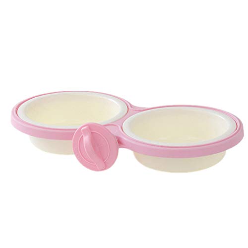 Hundenapf Hundenapf Höhenverstellbar Katzenfutter Schüssel Große Hundenapf Hundenäpfe Medium Hundenäpfe rutschfest Rosa Hundenapf Hundekäfig Bowl Twin-pink,s von Rysmliuhan Shop