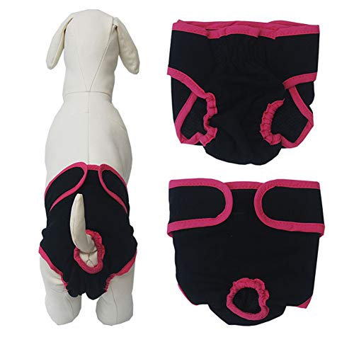 Hundewindel Hundewindeln RüDe Hund Windeln weiblich klein Hundewindeln Weibliches Medium Hygienehosen für Hunde Windeln Windeln für Rüden Black,XL von Rysmliuhan Shop