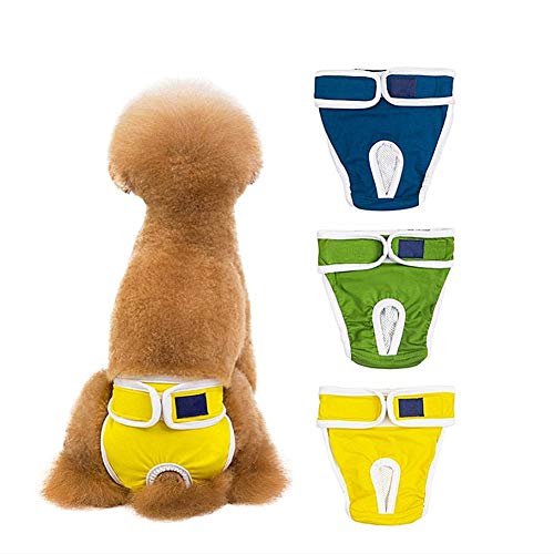 Hundewindeln Hundewindeln FüR HüNdinnen Inkontinenz Hundewindeln Hündin Windeln Hunde Periode Hosen Windel Hundesaison Hose groß Windeln für Hunde 3 Color,XL von Rysmliuhan Shop