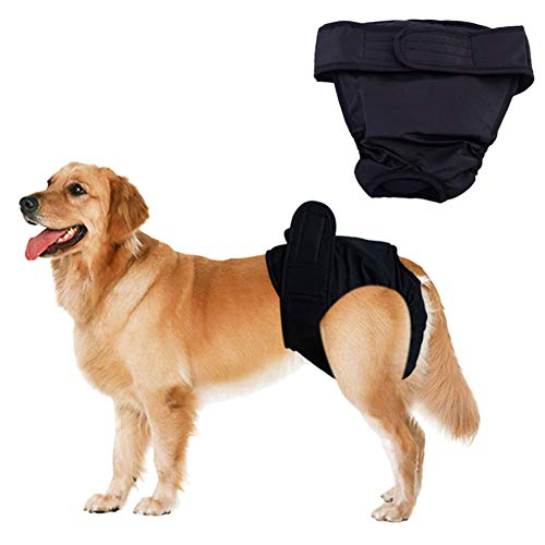 Hundewindeln Hundewindeln FüR HüNdinnen Inkontinenz Windel Windeln Hunde Hundesaison Hosen Hund Windel männlich Windeln Black,XXL von Rysmliuhan Shop