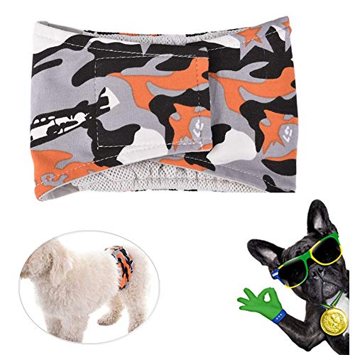 Hundewindeln RüDe Hundewindeln FüR HüNdinnen Inkontinenz Hündin Windeln Hundehosen Für Hündinnen In Der Saison Windel Hündin Hundesaison Hose groß orange,l von Rysmliuhan Shop