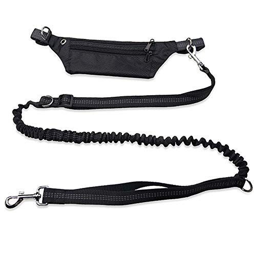 Joggingleine Hunde Hundeleine Kleine Hund Hundeleine für kleine Hunde Anti-Pull-Hundeleine Hand Free Dog Walking Belt Leine für große Hunde Black von Rysmliuhan Shop