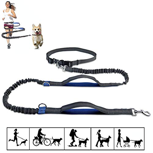 Joggingleine Hunde Joggingleine Hund Mit Bauchgu Hundegürtel Hund läuft Blei Anti-Pull-Hundeleine Hundetraining Lead Hundeleine bequem Blue von Rysmliuhan Shop