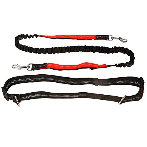 Joggingleine Hunde Joggingleine Hund Mit Bauchgu Hundetraining Lead Hundegürtel Hundeleine für kleine Hunde Hand Free Dog Walking Belt red von Rysmliuhan Shop