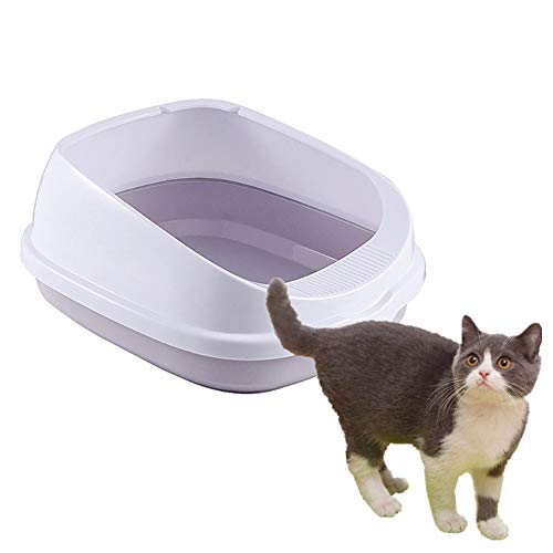 Katzenklo Katzentoilette Selbstreinigende Katzenstreu Haustier Toilette Anti-Splash-Bettpfanne Katzenstreutablett klein Katzentoilette Gray von Rysmliuhan Shop