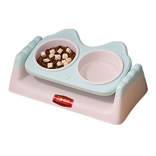 Katzennapf Katzennapf rutschfest rutschfeste Cat Bowl Futternäpfe Für Hunde Katzenschüsseln gekippt Hundefutter Und Wasserschüssel Green von Rysmliuhan Shop