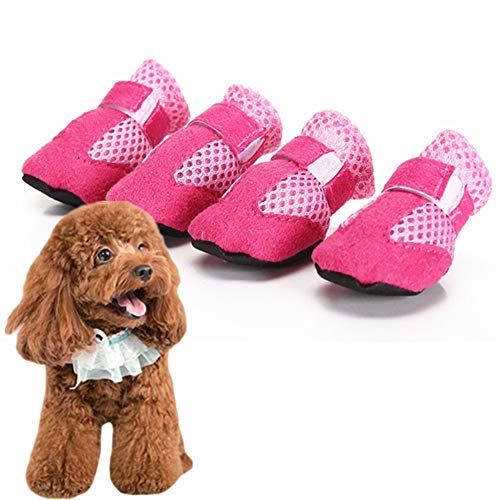 Pfotenschutz Hund Hitze Hundeschuhe Sommer Hundeschuhe rutschfest Hundesocken Hundestiefel für verletzte Pfoten wasserdicht rutschfeste Hundesocken pink,m/2 Pfotenschutz Hund Hitze Hundeschuhe Sommer Hundeschuhe rutschfest Hundesocken Hundestiefel für verletzte Pfoten wasserdicht rutschfeste Hundesocken pink,m/2 von Rysmliuhan Shop