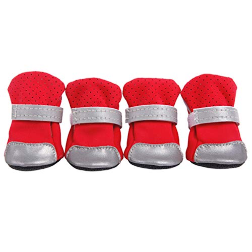 Pfotenschutz Hund Hundestiefel Hundeschuhe rutschfest Hundepfotenschutz Hundeschuhe für kleine Hunde Hundesocken Hundeschuhe red,#1 von Rysmliuhan Shop