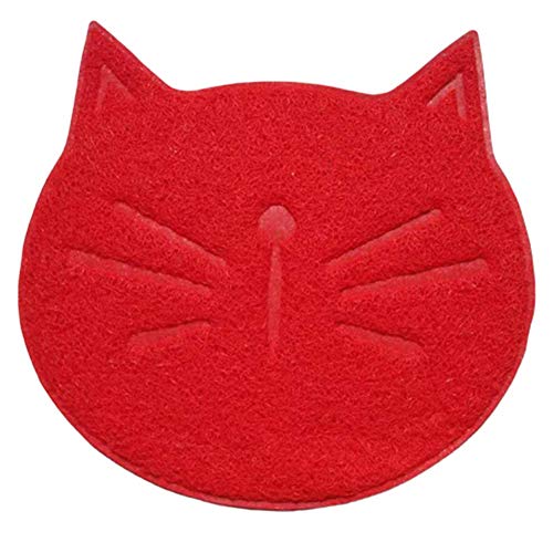 Rysmliuhan Shop Katzenmatte Katzenklo Futtermatte Kitten Litter Tray Mat Katzenschüssel Mat Tablett mit Tiernahrung Hundenapf Mat wasserdichte Haustiermatte red Rysmliuhan Shop Katzenmatte Katzenklo Futtermatte Kitten Litter Tray Mat Katzenschüssel Mat Tablett mit Tiernahrung Hundenapf Mat wasserdichte Haustiermatte red von Rysmliuhan Shop