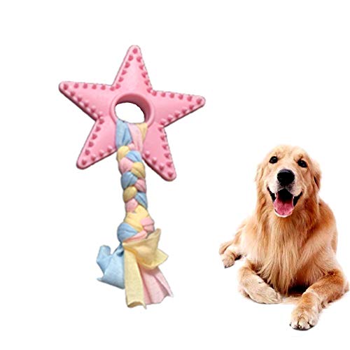 Rysmliuhan Shop hundespielzeug für kleine Hunde Intelligenz welpenspielzeug Hund Hund kaut Welpen Spielzeug von 8 wochen Tough Hund Spielzeug Hund kauen barbedstar,pink von Rysmliuhan Shop