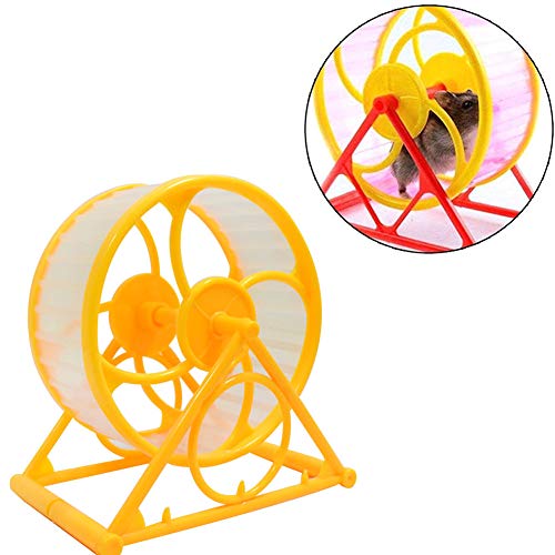 laufrad Hamster Holz laufrad Hamster Große Hamster Ball Hamster stille Rad Hamster in eine Ball Spielzeug Stille Hamster Rad Hamster 12cm,Yellow von Rysmliuhan Shop