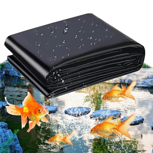 Rytgdxss HDPE Gartenteich Teichplane große 4x8m,Schwarz HDPE Teichfolien Schwerlast, strapazierfähige, undurchlässige Folie für Poolunterlage, Dachplane, Garten,kleine Teiche Rytgdxss HDPE Gartenteich Teichplane große 4x8m,Schwarz HDPE Teichfolien Schwerlast, strapazierfähige, undurchlässige Folie für Poolunterlage, Dachplane, Garten,kleine Teiche von Rytgdxss