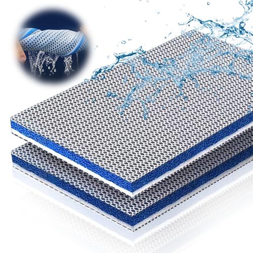Ryvera 8D Filterwatte Aquarium, Filtermatte Aquarium, Filterschwamm für Aquarienfilter, Aquarium Filtermaterial Biochemischer Watte Wabenstruktur, Replacement Filterpads Hoher Dichte Verdicke,25x11cm von Ryvera