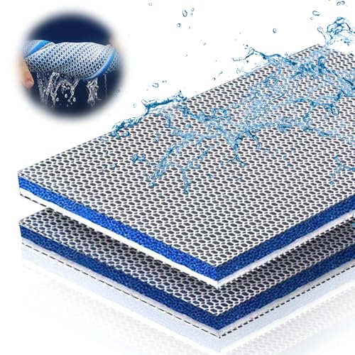Ryvera 8D Filterwatte Aquarium, Filtermatte Aquarium, Filterschwamm für Aquarienfilter, Aquarium Filtermaterial Biochemischer Watte Wabenstruktur, Replacement Filterpads Hoher Dichte Verdicke,30x20cm von Ryvera