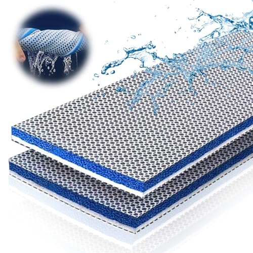 Ryvera 8D Filterwatte Aquarium, Filtermatte Aquarium, Filterschwamm für Aquarienfilter, Aquarium Filtermaterial Biochemischer Watte Wabenstruktur, Replacement Filterpads Hoher Dichte Verdicke,50x11cm von Ryvera