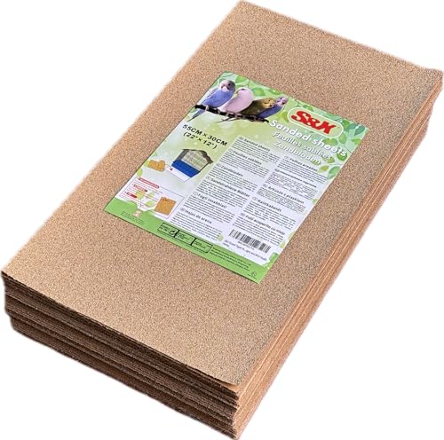 S&X Kiespapier, 55,9 x 30,5 cm, Einweg-Papier, Zubehör für Sittiche, Nymphensittiche, Kanarienvögel, Finken, erleichtert die Reinigung und Vogelgesundheit, 100 Stück S&X Kiespapier, 55,9 x 30,5 cm, Einweg-Papier, Zubehör für Sittiche, Nymphensittiche, Kanarienvögel, Finken, erleichtert die Reinigung und Vogelgesundheit, 100 Stück von S&X