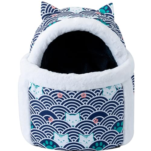 SAAKO Niedliche Katze Tragen Handtasche Hund Ausgehen Rucksack Rucksack Multifunktionale Haustier Katze Tasche,Blau,L von SAAKO