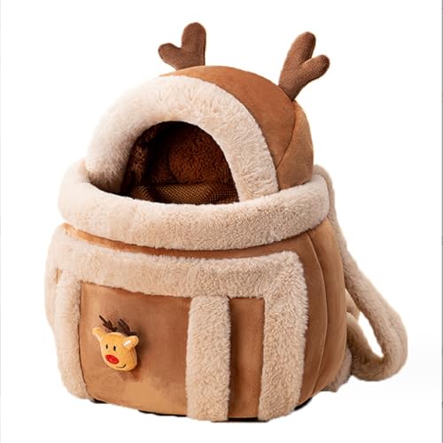 SAAKO Niedliche Katze Tragen Handtasche Hund Ausgehen Rucksack Rucksack Multifunktionale Haustier Katze Tasche,Braun,M SAAKO Niedliche Katze Tragen Handtasche Hund Ausgehen Rucksack Rucksack Multifunktionale Haustier Katze Tasche,Braun,M von SAAKO