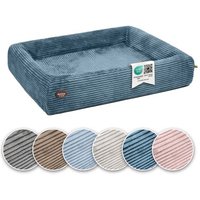 SABRO Hundebett KUDDE Cord azurblau 70 cm, 85 cm von SABRO