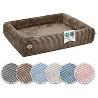 SABRO Hundebett KUDDE Cord braun 80 cm, 1 m von SABRO