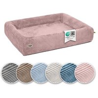 SABRO Hundebett KUDDE Cord rosè 1 m, 1,2 m von SABRO