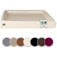 SABRO Hundebett KUDDE Kunstleder creme/ beige 80 cm, 1 m SABRO Hundebett KUDDE Kunstleder creme/ beige 80 cm, 1 m von SABRO