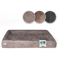 SABRO KUDDE Hundebett Wildleder taupe 1 m, 1,2 m von SABRO