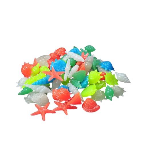 SAFIGLE Robuste Aquarium-verzierung 50 Harz-steinornamente Nachtleuchtendes Aquarium-szenenlayout für Dekorative Steine von SAFIGLE