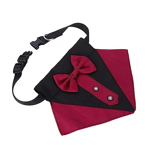 SAFIGLE Lätzchen Rot Baumwolle Haustier Bandana Kragen Stilvolles Accessoire für Hunde und Tierfotografie von SAFIGLE