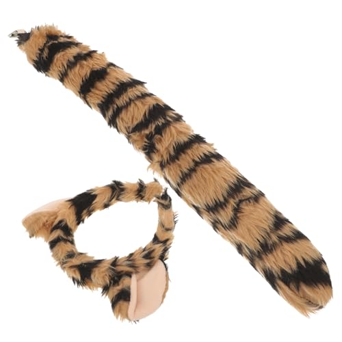 SAFIGLE 1 Satz Tier-Ohr-Set Plüsch Hund Stirnbänder Tierohr Cosplay Tierohr Kopfschmuck Tierohr Bühne Tierohr-Halloween-Party Tierstirnband Cosplay pelziges Tierohr Stoff von SAFIGLE