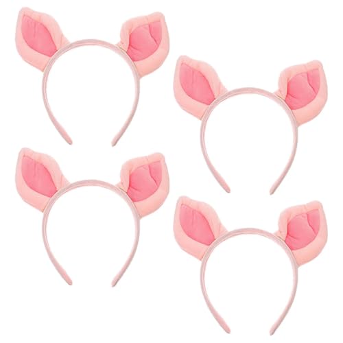 SAFIGLE 4 Stück Rosa Schweineohren-Stirnband Hautpflege-Stirnband-Tier Valentinstag Stirnband Welpenohren Stirnband Mit Kuhohren Für Erwachsene Eselsohren -kostüm-Stirnband Stoff SAFIGLE 4 Stück Rosa Schweineohren-Stirnband Hautpflege-Stirnband-Tier Valentinstag Stirnband Welpenohren Stirnband Mit Kuhohren Für Erwachsene Eselsohren -kostüm-Stirnband Stoff von SAFIGLE