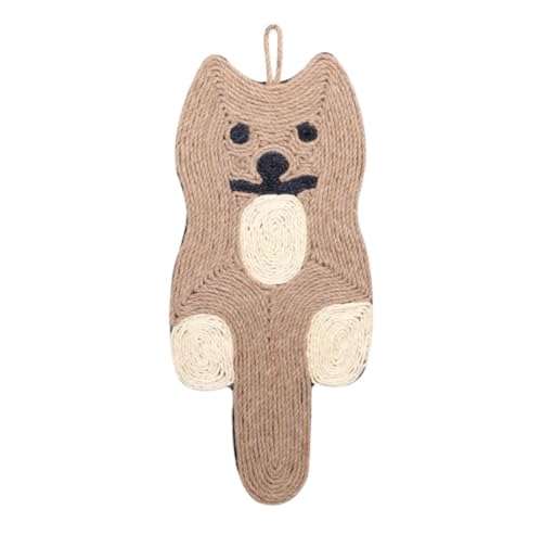 SAGELSHN Kratzbrett Katze Katzenkratzmatte, Sisal-Katzenkratzmatten, Katzenboden-Kratzunterlage, Teppich, Schützt Teppiche Und Sofas Kratzpappe Für Katzen(Brown) von SAGELSHN