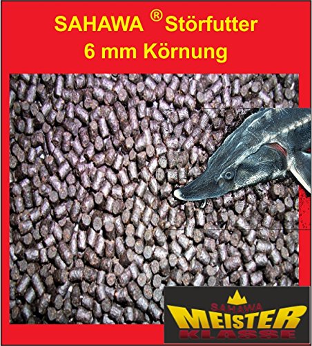 Störfutter 6 mm 10 kg Beutel für Fische - Fischfutter für Erwachsene von SAHAWA®