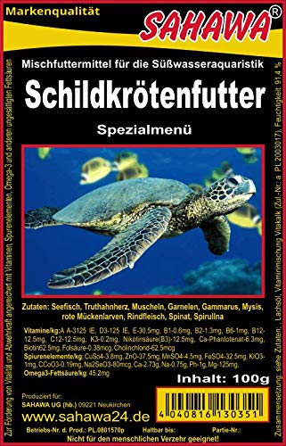 Fischfutter Frostfutter 100g Blister viele Sorten freie Auswahl für alle Zierfische und Marine Fische (MW) (Schildkrötenmix 100g Blister) von SAHAWA