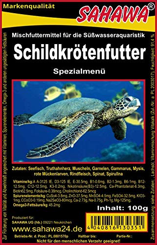 Fischfutter Frostfutter 100g Blister viele Sorten freie Auswahl für alle Zierfische und Marine Fische (MW) (Schildkrötenmix 100g Blister) von SAHAWA