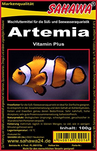 Frostfutter Artemia 10 X 100g Blister Fischfuttter von SAHAWA