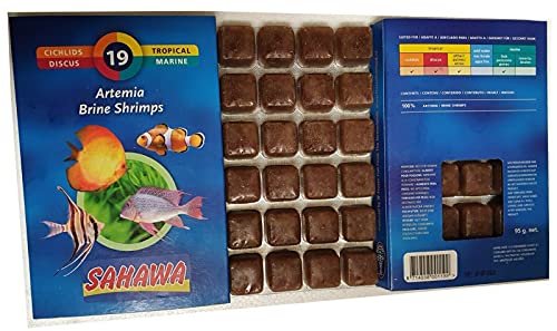 Neu!!!Sahawa® blau Fischfutter, Frostfutter,5X 100g Brutto im Blister Artemia von SAHAWA